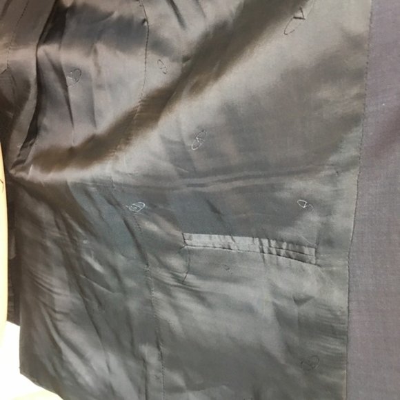 Vintage Valentino Navy Blazer Like-New 100% Wool - Picture 12 of 13